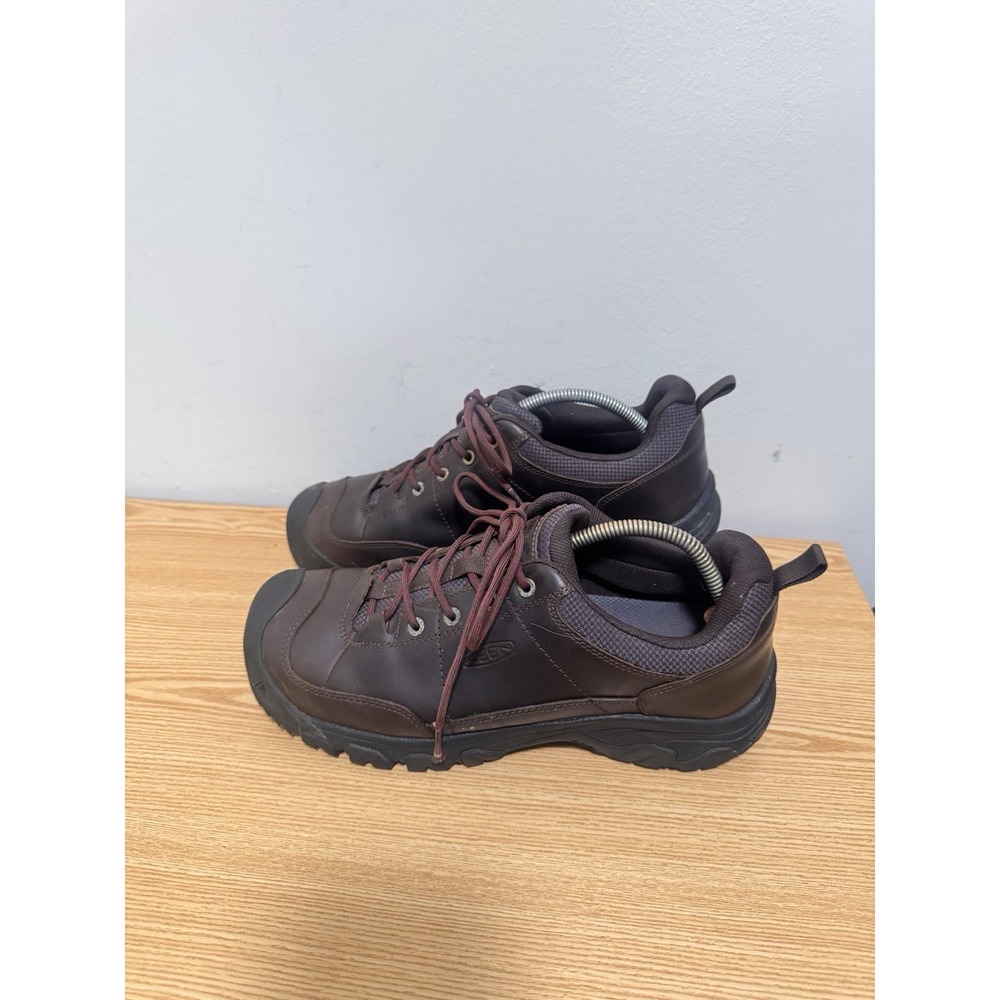 KEEN Targhee III Oxford Hiking Shoes Mens Sz 10.5 EU 44 Dark Brown Leather Trail - Picture 2 of 7
